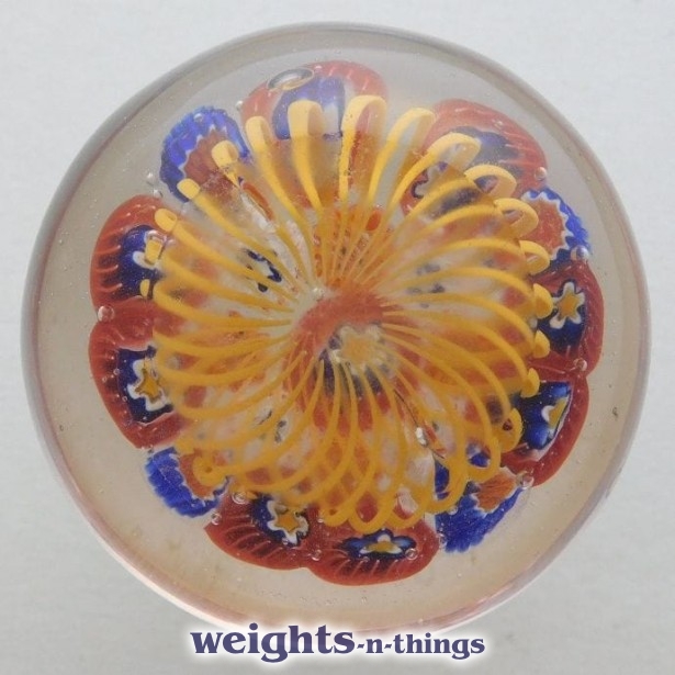 Millefiori on Yellow Basket