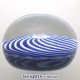 Cobalt-blue & White Swirl