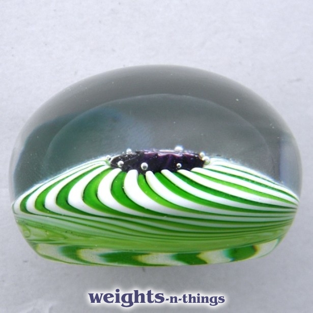 Miniature Apple-green/White Swirl