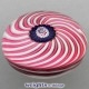 Pink/White Clockwise Swirl