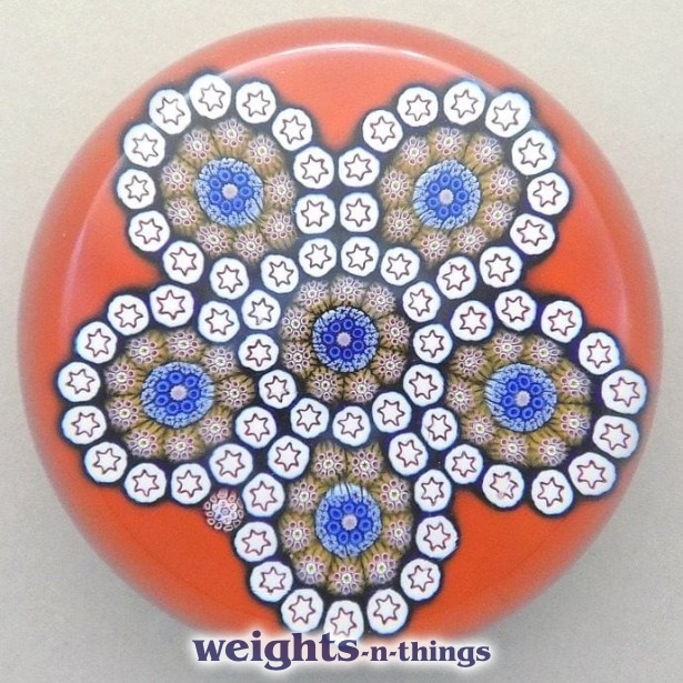 1984 Millefiori Circlets on Orange (Ed. 400)