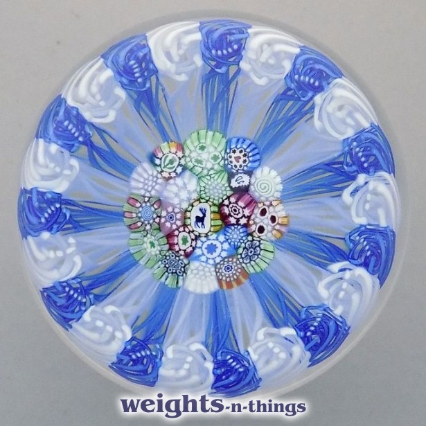 Blue/white Filigree Basket