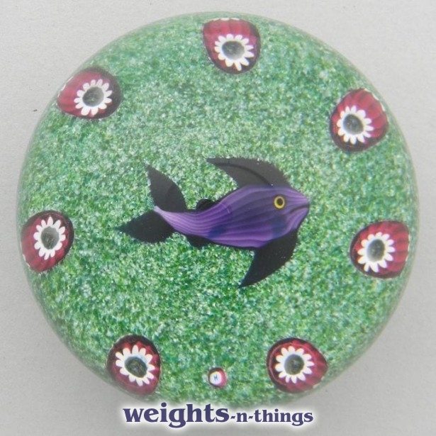 Purple Fish / Green Jasper (H Cane)