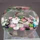 Large Faceted Spaced / 2 Roses