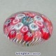 Miniature: Millefiori on 2-tier Basket Miniature: Millefiori on 2-tier Basket