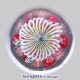 Miniature: Millefiori on 2-tier Basket Miniature: Millefiori on 2-tier Basket