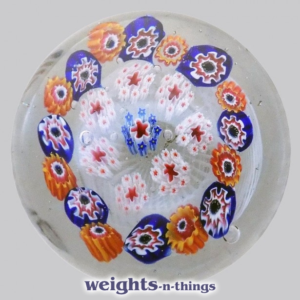 Millefiori on 2-tier Basket